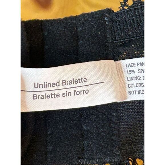 Auden Unlined Bralette Black Lace  Size 3X NWT (8042) - Picture 6 of 7